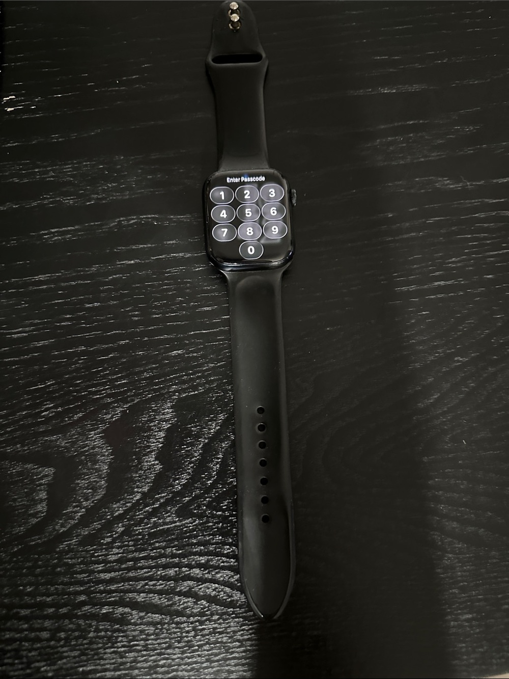 Apple Black Smartwatch with Silicone Band